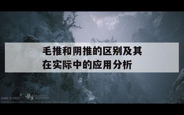 毛推和阴推的区别及其在实际中的应用分析