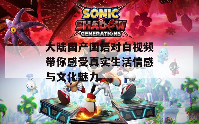 大陆国产国语对白视频带你感受真实生活情感与文化魅力