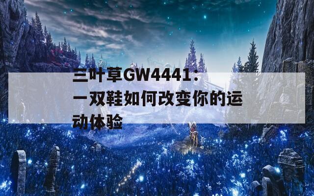 三叶草GW4441：一双鞋如何改变你的运动体验
