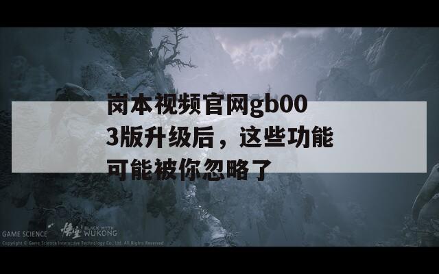 岗本视频官网gb003版升级后，这些功能可能被你忽略了