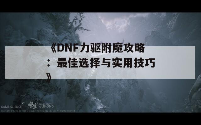 《DNF力驱附魔攻略：最佳选择与实用技巧》