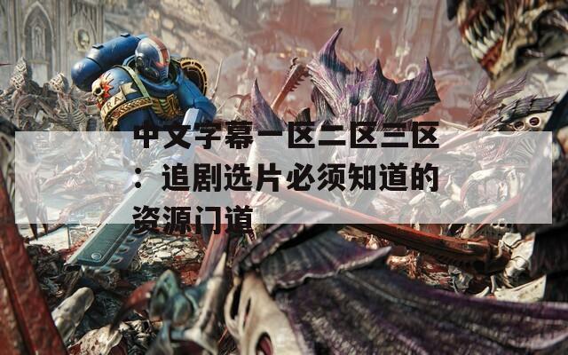 中文字幕一区二区三区：追剧选片必须知道的资源门道