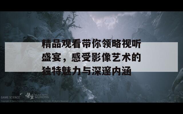 精品观看带你领略视听盛宴，感受影像艺术的独特魅力与深邃内涵