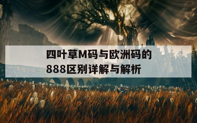 四叶草M码与欧洲码的888区别详解与解析