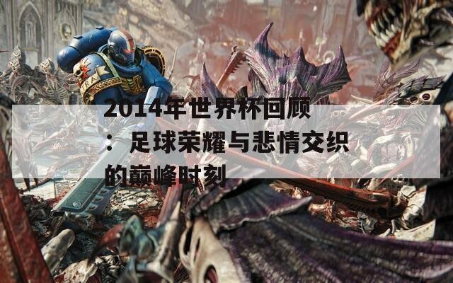 2014年世界杯回顾：足球荣耀与悲情交织的巅峰时刻