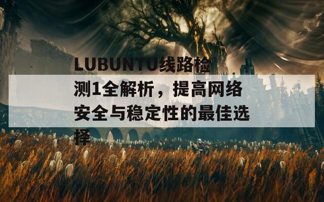 LUBUNTU线路检测1全解析，提高网络安全与稳定性的最佳选择