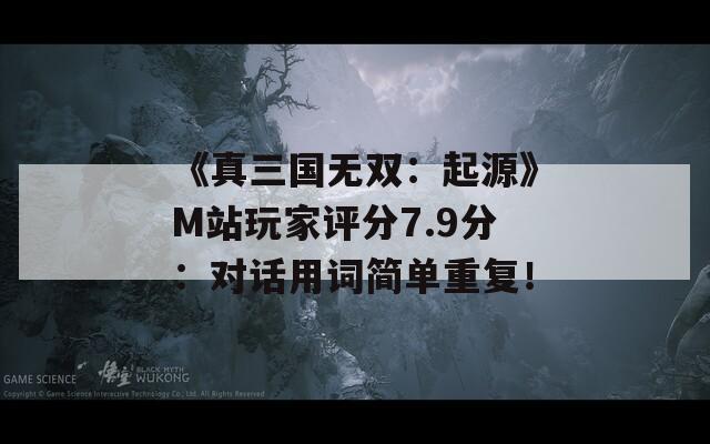 《真三国无双：起源》M站玩家评分7.9分：对话用词简单重复！