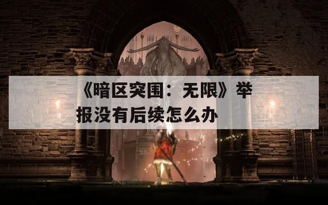 《暗区突围：无限》举报没有后续怎么办