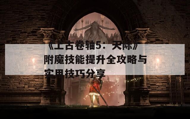 《上古卷轴5：天际》附魔技能提升全攻略与实用技巧分享