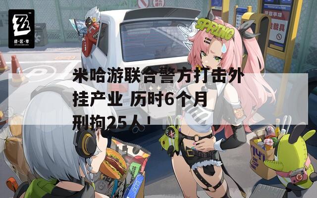 米哈游联合警方打击外挂产业 历时6个月 刑拘25人！