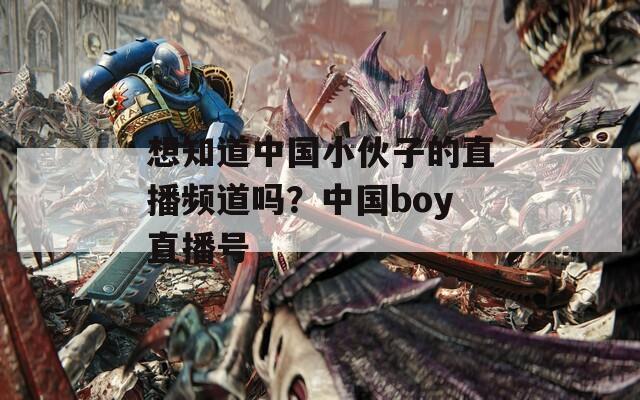 想知道中国小伙子的直播频道吗？中国boy直播号