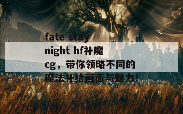 fate stay night hf补魔cg，带你领略不同的魔法补给画面与魅力！