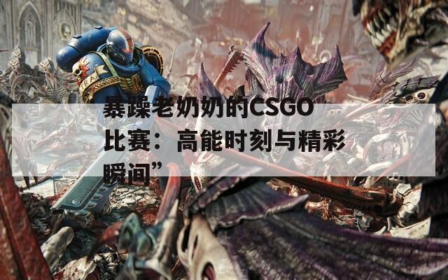 暴躁老奶奶的CSGO比赛：高能时刻与精彩瞬间”