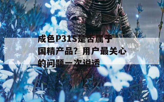 成色P31S是否属于国精产品？用户最关心的问题一次说透