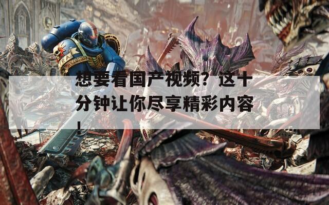 想要看国产视频？这十分钟让你尽享精彩内容！