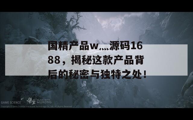 国精产品w灬源码1688，揭秘这款产品背后的秘密与独特之处！