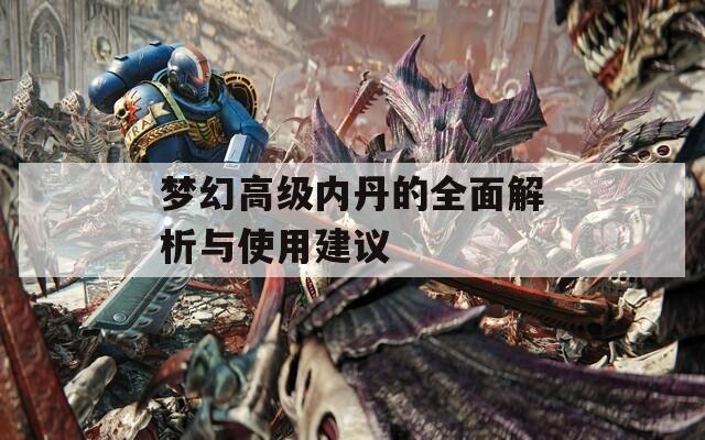 梦幻高级内丹的全面解析与使用建议