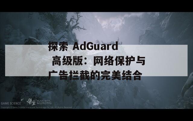 探索 AdGuard 高级版：网络保护与广告拦截的完美结合