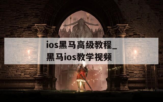 ios黑马高级教程_黑马ios教学视频