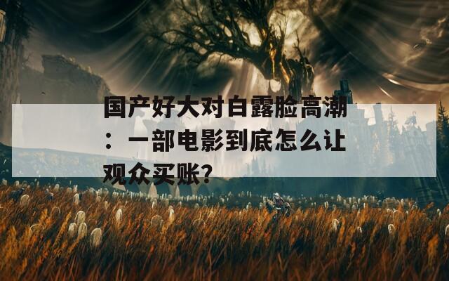 国产好大对白露脸高潮：一部电影到底怎么让观众买账？