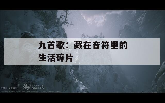 九首歌：藏在音符里的生活碎片