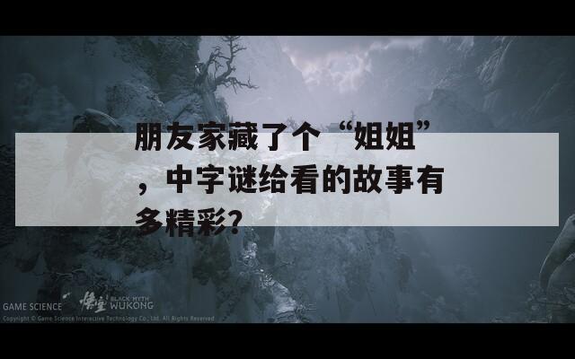 朋友家藏了个“姐姐”，中字谜给看的故事有多精彩？