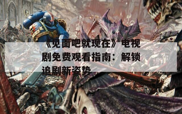 《见面吧就现在》电视剧免费观看指南：解锁追剧新姿势