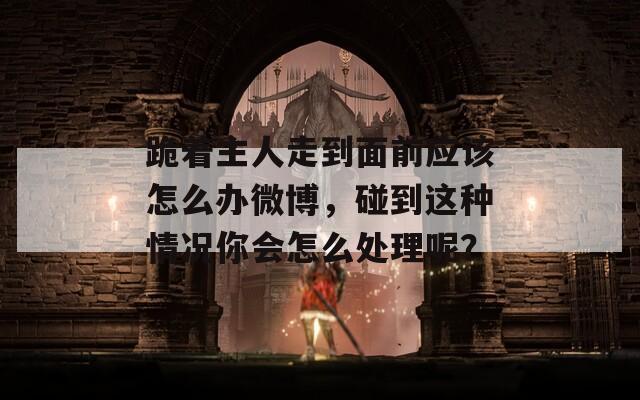 跪着主人走到面前应该怎么办微博，碰到这种情况你会怎么处理呢？
