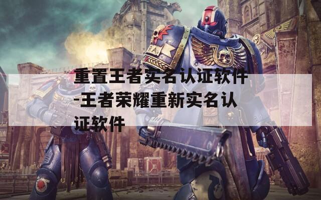 重置王者实名认证软件-王者荣耀重新实名认证软件
