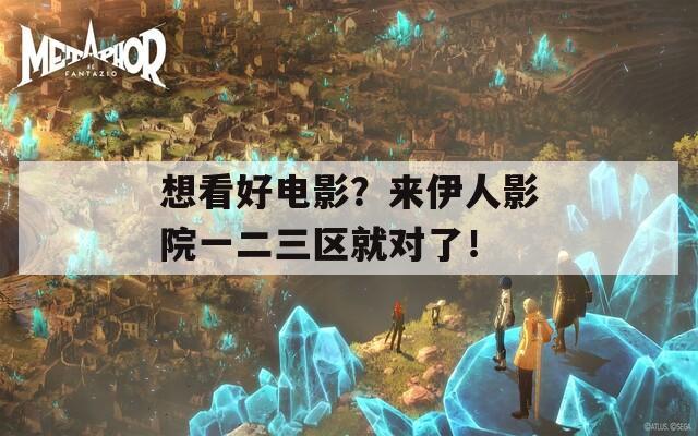想看好电影？来伊人影院一二三区就对了！