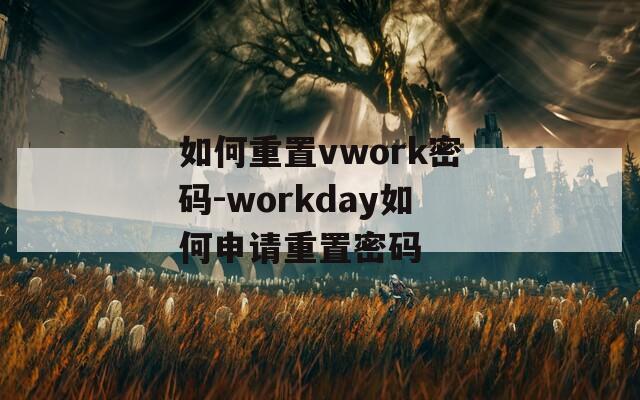 如何重置vwork密码-workday如何申请重置密码
