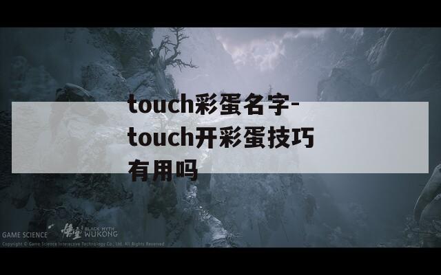 touch彩蛋名字-touch开彩蛋技巧有用吗