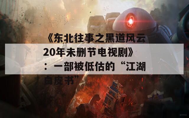 《东北往事之黑道风云20年未删节电视剧》：一部被低估的“江湖白皮书”