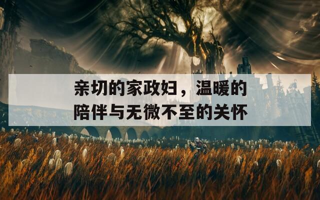 亲切的家政妇，温暖的陪伴与无微不至的关怀