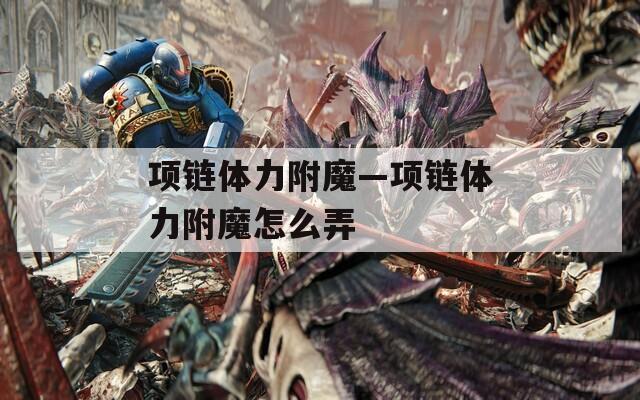 项链体力附魔—项链体力附魔怎么弄
