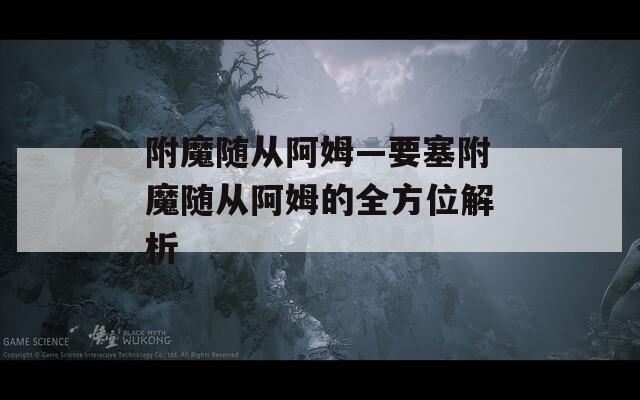 附魔随从阿姆—要塞附魔随从阿姆的全方位解析