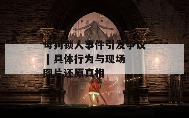 母狗锁人事件引发争议 | 具体行为与现场图片还原真相