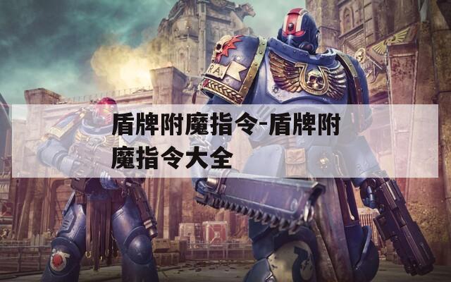盾牌附魔指令-盾牌附魔指令大全