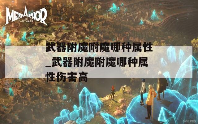 武器附魔附魔哪种属性_武器附魔附魔哪种属性伤害高