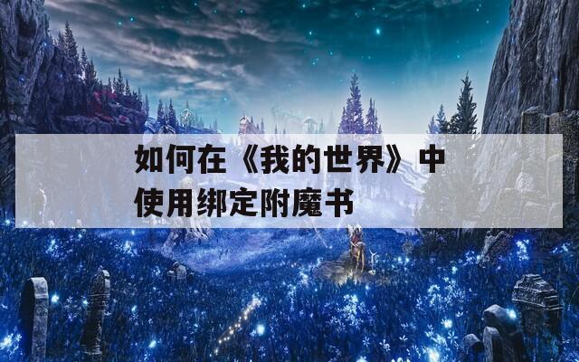 如何在《我的世界》中使用绑定附魔书