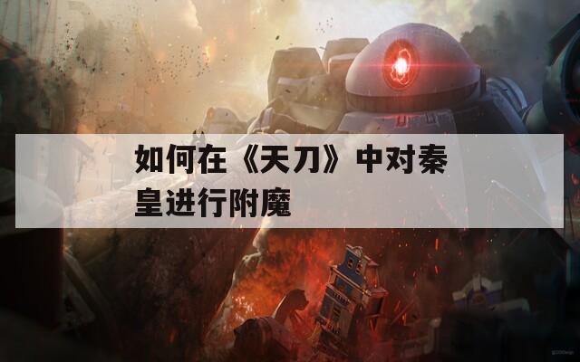 如何在《天刀》中对秦皇进行附魔