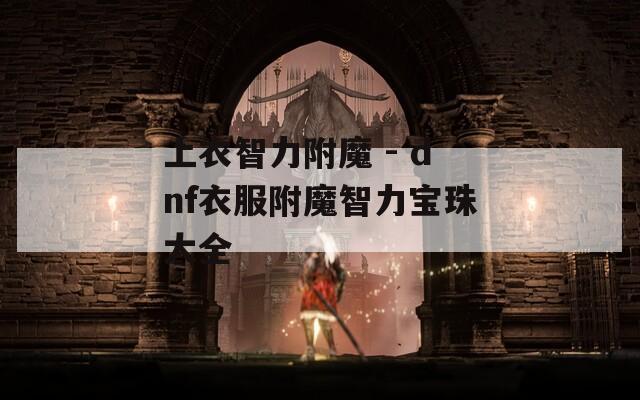 上衣智力附魔 - dnf衣服附魔智力宝珠大全