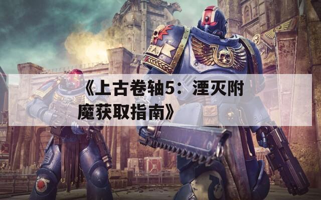《上古卷轴5：湮灭附魔获取指南》