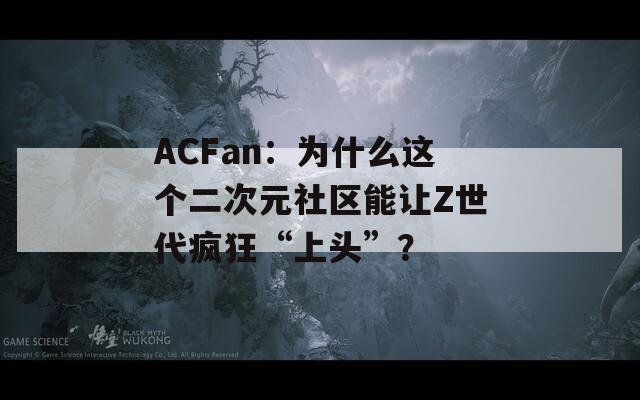 ACFan：为什么这个二次元社区能让Z世代疯狂“上头”？