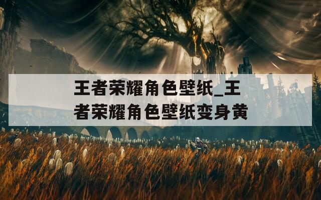 王者荣耀角色壁纸_王者荣耀角色壁纸变身黄
