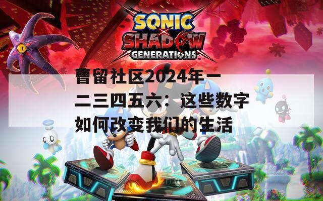 曹留社区2024年一二三四五六：这些数字如何改变我们的生活