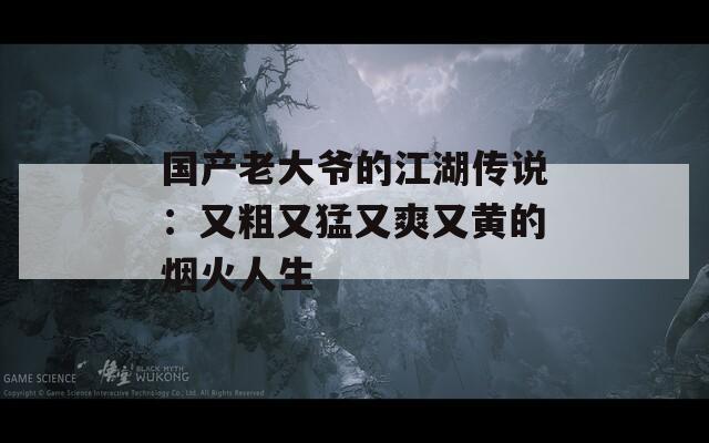 国产老大爷的江湖传说：又粗又猛又爽又黄的烟火人生