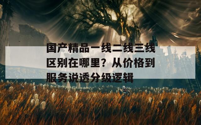国产精品一线二线三线区别在哪里？从价格到服务说透分级逻辑