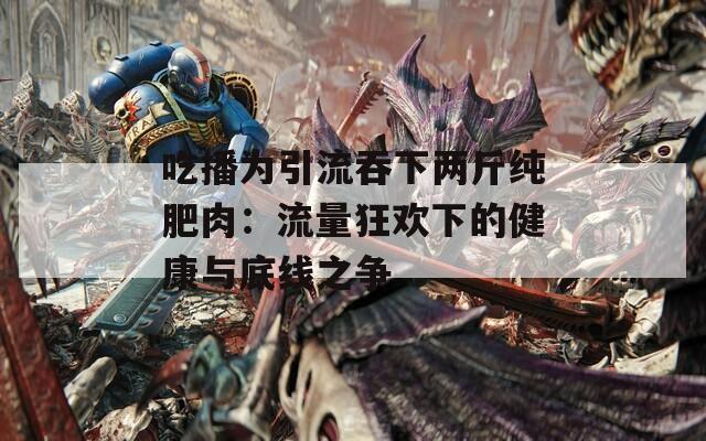 吃播为引流吞下两斤纯肥肉：流量狂欢下的健康与底线之争