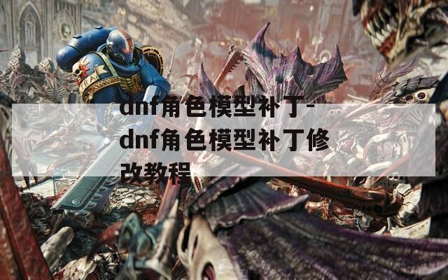 dnf角色模型补丁-dnf角色模型补丁修改教程